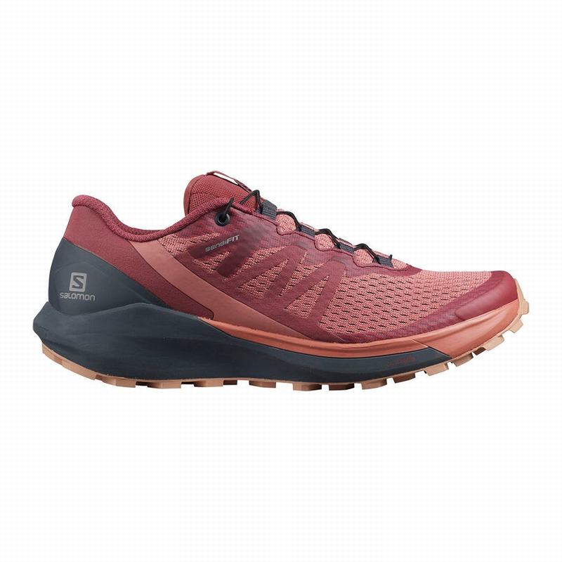 Salomon Singapore Womens Running Shoes - SENSE RIDE 4 Dark Red | 24679-NURX